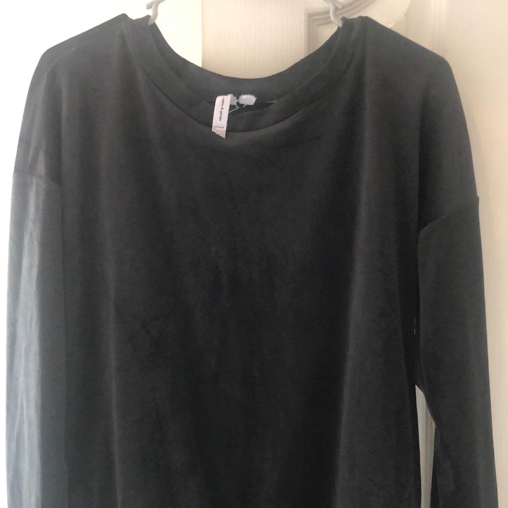 Black Velour Top Medium